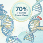 Ilustración comparativa del virus del papiloma humano tipo 16 y tipo 18 mostrando sus diferencias clave en prevalencia y riesgo oncológico.