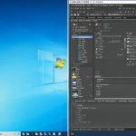 Una comparación lado a lado que muestra la interfaz de Windows junto con la ventana de selección de archivos de GIMP usando GTK.