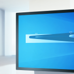 Pantalla de un ordenador mostrando el escritorio de Windows 10 con una barra de progreso de actualización visible