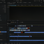 Diagrama del Video Sequence Editor de Blender mostrando la línea de tiempo, el panel lateral N y las opciones de menú para edición de video.