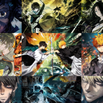 Collage visual con personajes de anime y manga.