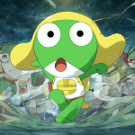 Sargento Keroro Gunsō en una escena de acción durante el debate sobre su nueva película