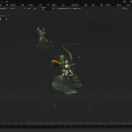 Una captura de pantalla mostrando la configuración de las propiedades de salida en Blender con el valor de inicio ajustado a un número negativo.