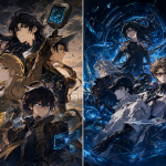 Composición artística sobre la resurgencia de las adaptaciones fieles y los remakes modernos en el anime.