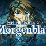 Logotipo de anime con texto en alemán