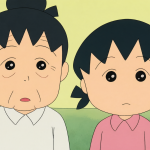 Retrato de Sazae-san mostrando su apariencia atemporal.
