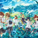 Arte conceptual del anime Figure 17 con elementos sci-fi y rurales