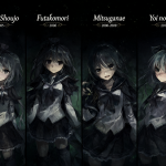 Timeline of the four anime series