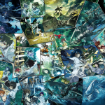 Diagrama mostrando las diferentes obras de Eureka Seven y su relación entre sí.