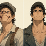 Comparación visual de anatomía occidental versus proporciones humanas en el anime