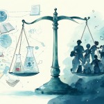Ilustración del debate entre ciencia y desinformación
