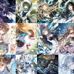Una composición visual que muestra elementos clave de la saga Memories Off, incluyendo portadas de juegos y arte del anime.