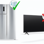 Gráfico comparativo mostrando un refrigerador con reparaciones costosas versus una televisión con fallas menores, indicando cuándo vale la pena pagar por una garantía adicional.