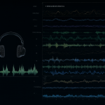 Ilustración técnica mostrando las limitaciones de grabar audio multicanal, contrastando una onda simple en Audacity con ondas complejas en OBS Studio y REAPER.