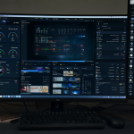 Varias interfaces de software de medición de niveles de volumen
