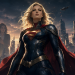 Superheroína poderosa y dominante representando a Superwoman/Lois Lane en Tierra-3.
