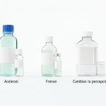 Diagrama mostrando las tres categorías principales de sustancias: Aceleran, Frenan y Cambian la percepción.