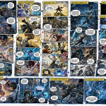 Diagrama visual mostrando la línea temporal de DC desde Golden Age hasta 2026, incluyendo los eventos de Crisis, New 52, Rebirth y All In
