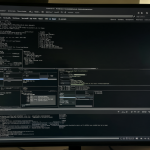 Pantalla mostrando un terminal con el comando lanzado y la interfaz de configuración abierta.