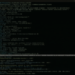 Una terminal mostrando un comando de Git que confirma la actualización a un hash específico.