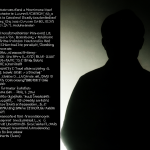 Split composition showing the controversial tweet alongside an analytical silhouette.