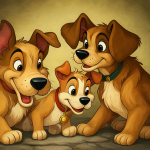 Lady, Tramp y Scamp reunidos