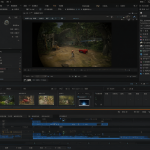 Blender abierto con el workspace de Video Editing visible