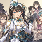 Ilustración digital mostrando las dinámicas sexuales entre personajes de anime, con Marin Kitagawa en cosplay, Tomoko Kuroki socialmente ansiosa, Rika Shiguma siendo sugerente y personajes de Seitokai Yakuindomo conversando.