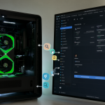 Imagen mostrando una tarjeta gráfica RTX 3090 y la interfaz de LM Studio conectada a motores de búsqueda.