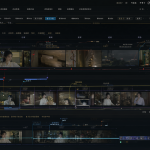 AI model interface displaying a timeline for video generation