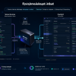 Diagrama técnico mostrando la integración entre un motor de procesamiento en Python y una interfaz gráfica basada en ComfyUI para clonación vocal.