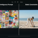 Diagrama comparativo mostrando dos técnicas de ingeniería de prompt para herramientas de IA de video.