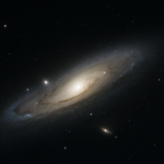 Vista completa de la galaxia de Andrómeda en el cielo nocturno estrellado.